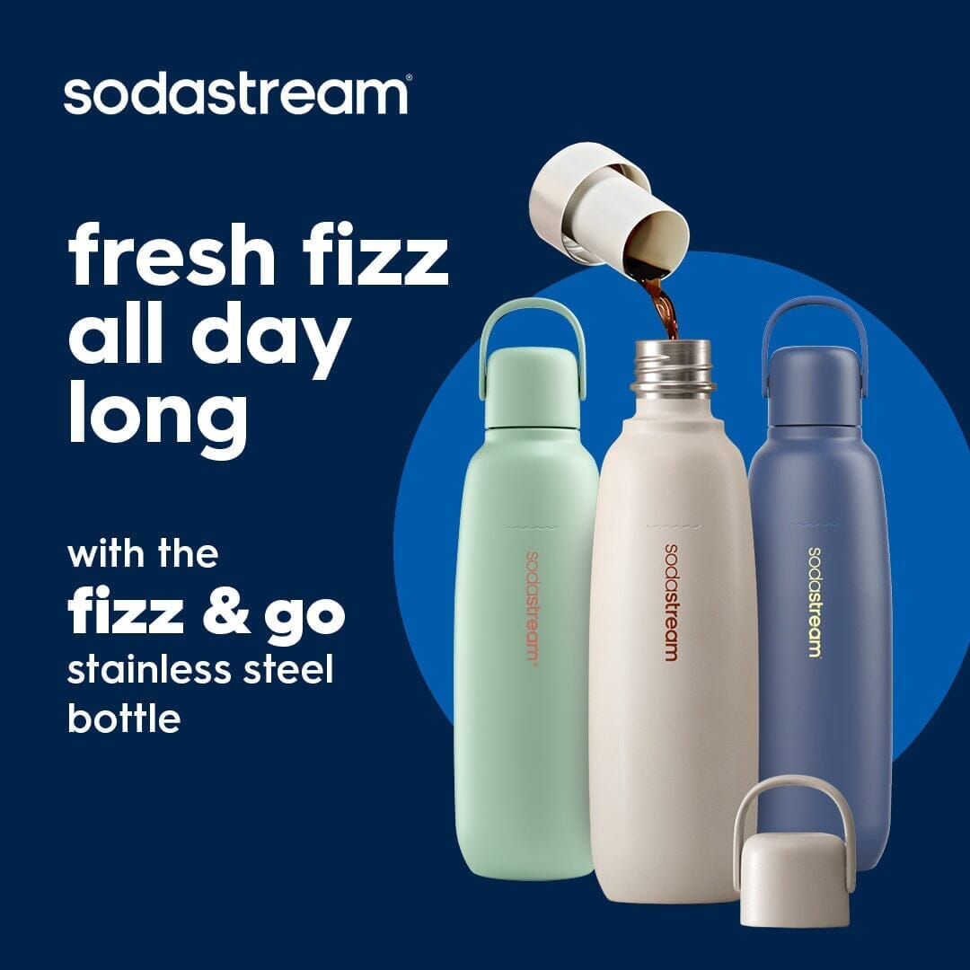 Sodastream Fizz & Go? Insulated Stainless Steel Bottle Sand 30.4 oz - Image 7